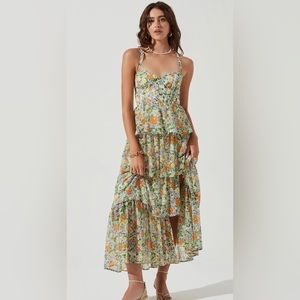 ASTR THE LABEL- Midsummer Floral Tiered Maxi Dress
